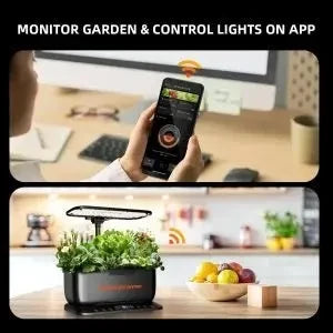 2025 Spider Farmer SmartG12 Kit de système de jardinage hydroponique丨Ensemble de système hydroponique - Jardin d’herbes aromatiques intérieur contrôlé par WiFi et APP avec lampe de culture 36W, 12 pods, réservoir de 6L SPIDER FARMER