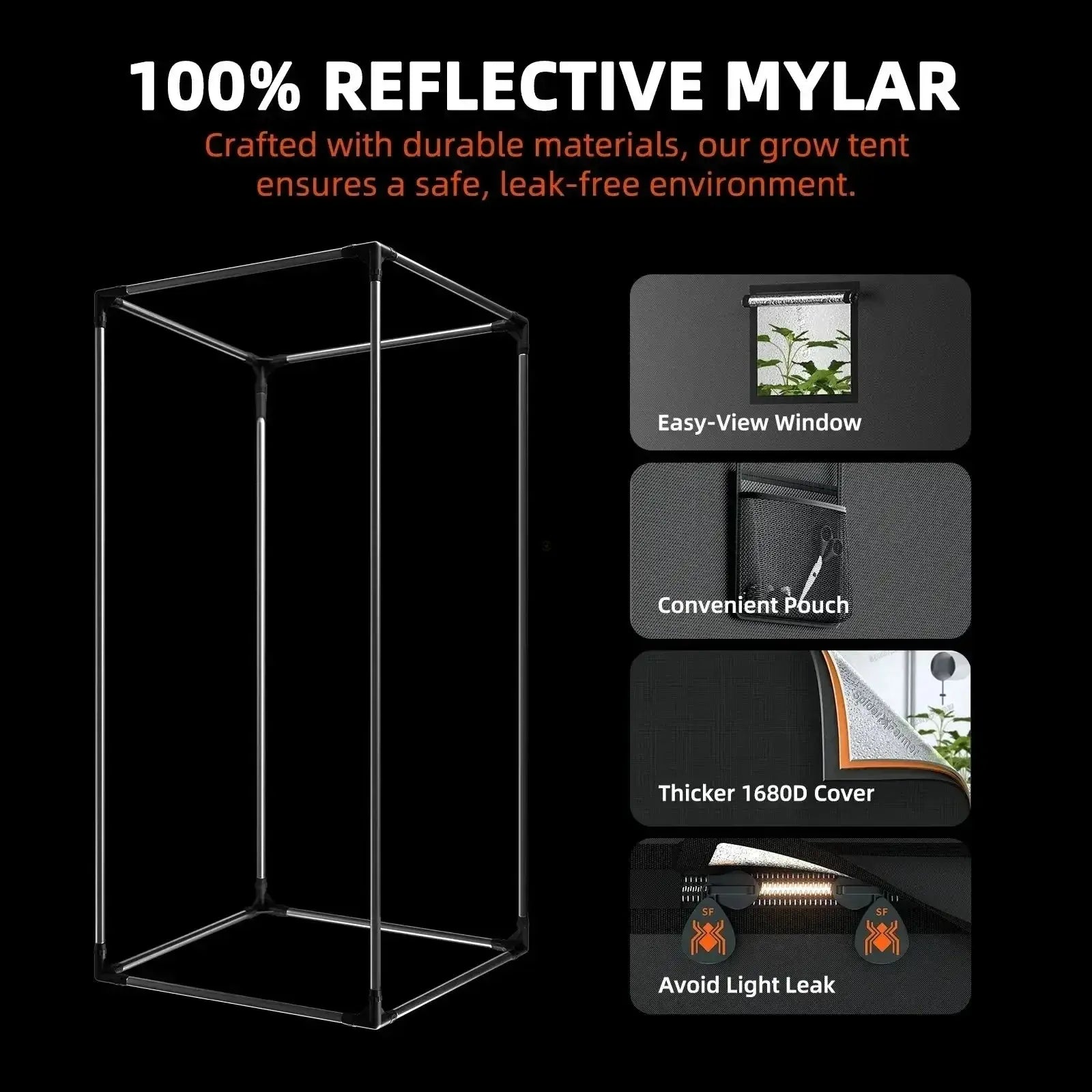 2025 Spider Farmer® Boîte de culture automatisée Set complet – 150×150×200 cm pour 9 plantes | G 1000W Lampe à LED à spectre complet - BIRD SHOP ORNITHOLOGIE LUXEMBOURG S.A.R.L-S