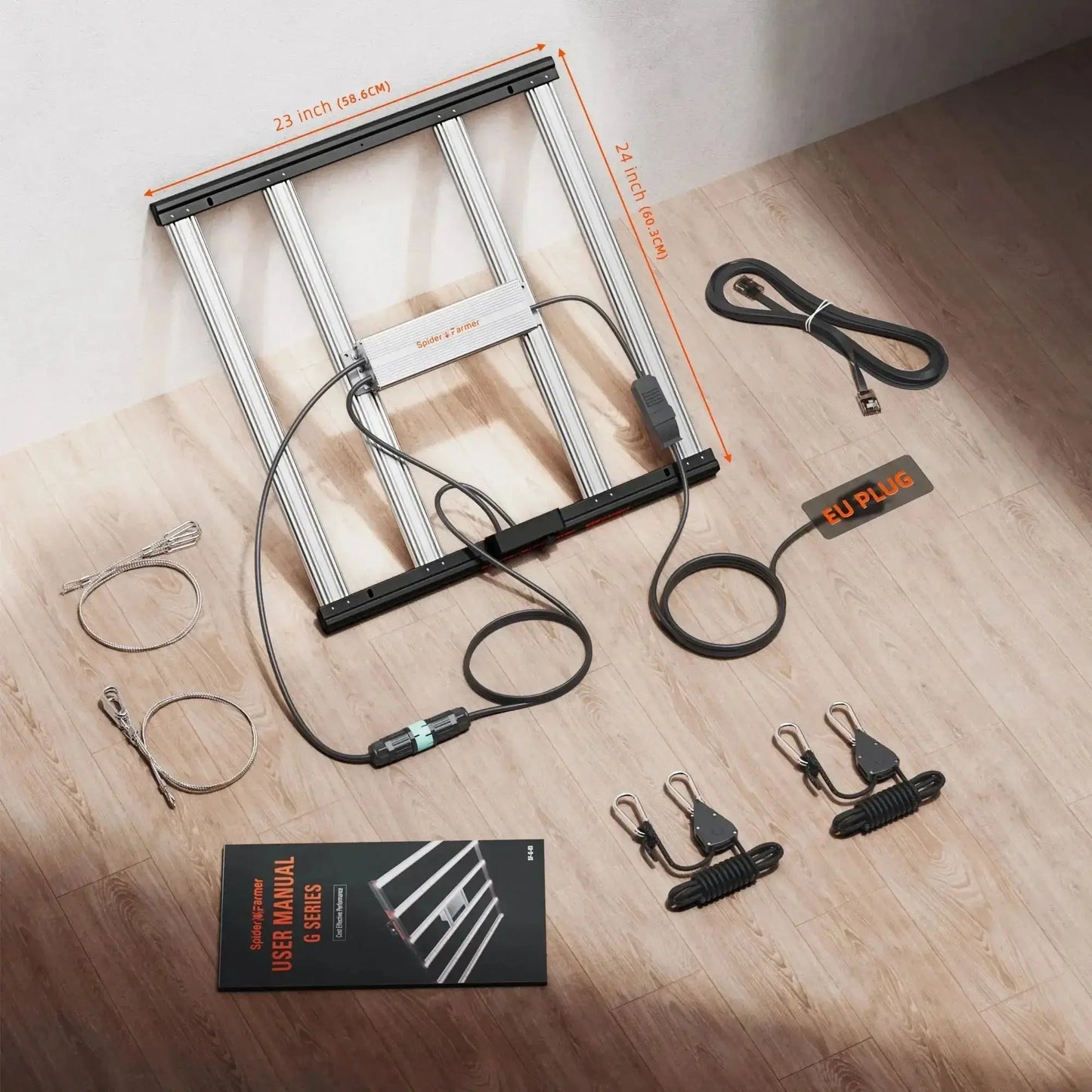 2025 Spider Farmer® G3000 300W WiFi & Bluetooth Lampe de culture LED contrôlée par l’application Spectre complet Dimmable Pflanzenlampe, pour tente de culture 60x60cm - 90x90cm - BIRD SHOP ORNITHOLOGIE LUXEMBOURG S.A.R.L-S