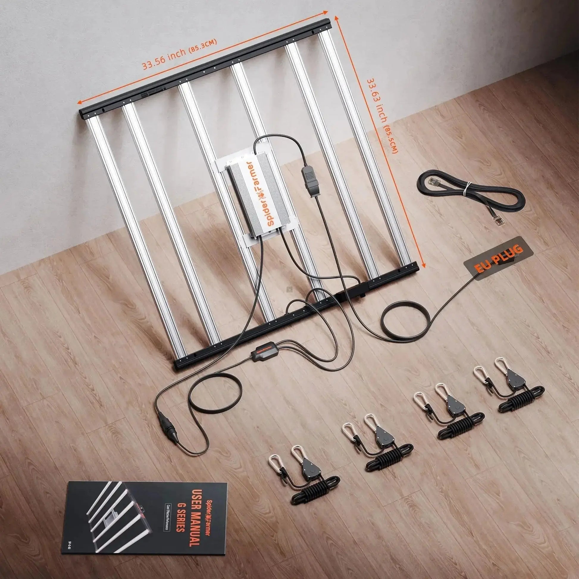 2025 Spider Farmer® G5000 480W WiFi & Bluetooth App-contrôlé LED Grow Light Full Spectrum Dimmable Pflanzenlampe, pour tente de culture 120x120cm - BIRD SHOP ORNITHOLOGIE LUXEMBOURG S.A.R.L-S