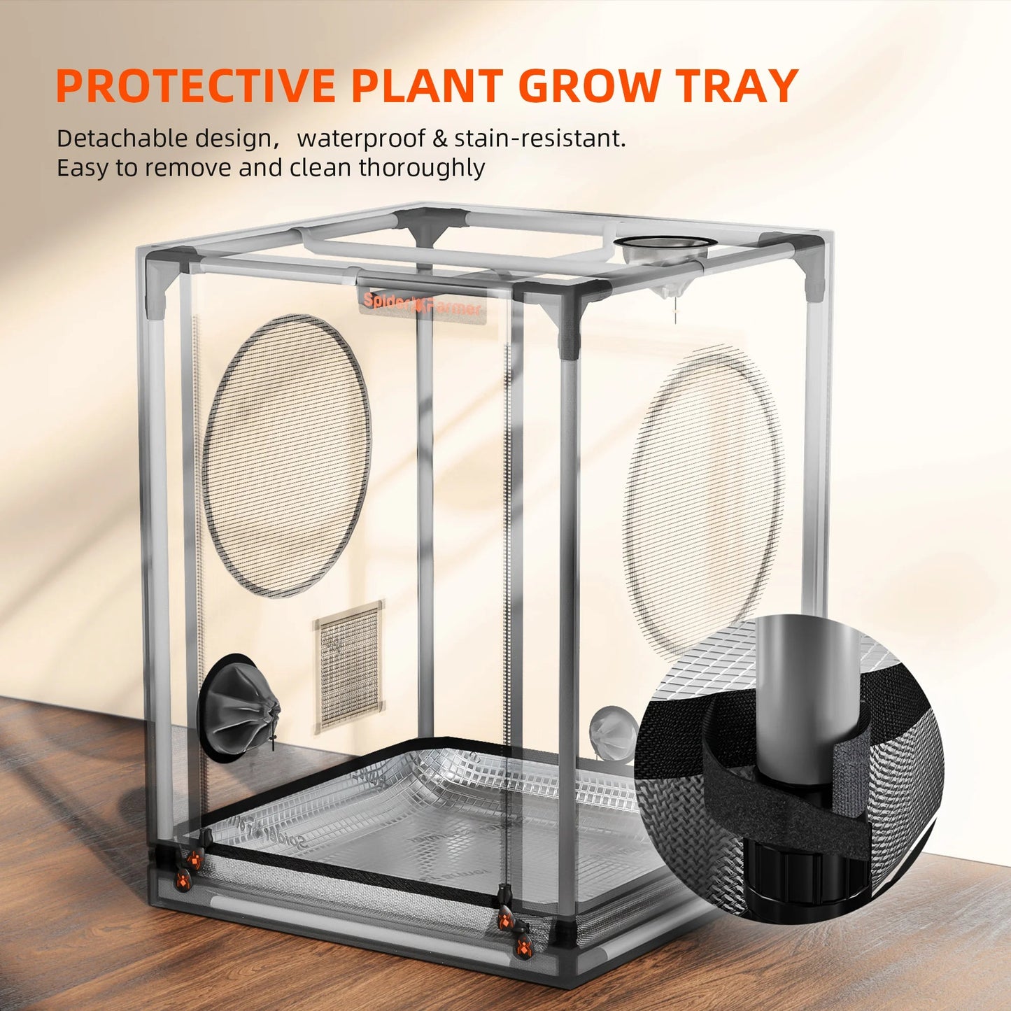 [NOUVEAUTÉ 2025] Spider Farmer 60x60x80cm Mini tente de culture intérieure 2000D Oxford Cloth High Reflective Cloning Growzelt Seedling Vegetable Grow Box SPIDER FARMER