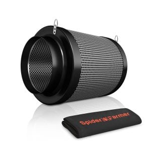 Spider Farmer 6 pouce Air Filtre à charbon Kohlefilter pour ventilateur de conduit en ligne, contrôle des odeurs, hydroponie, salles de culture SPIDER FARMER