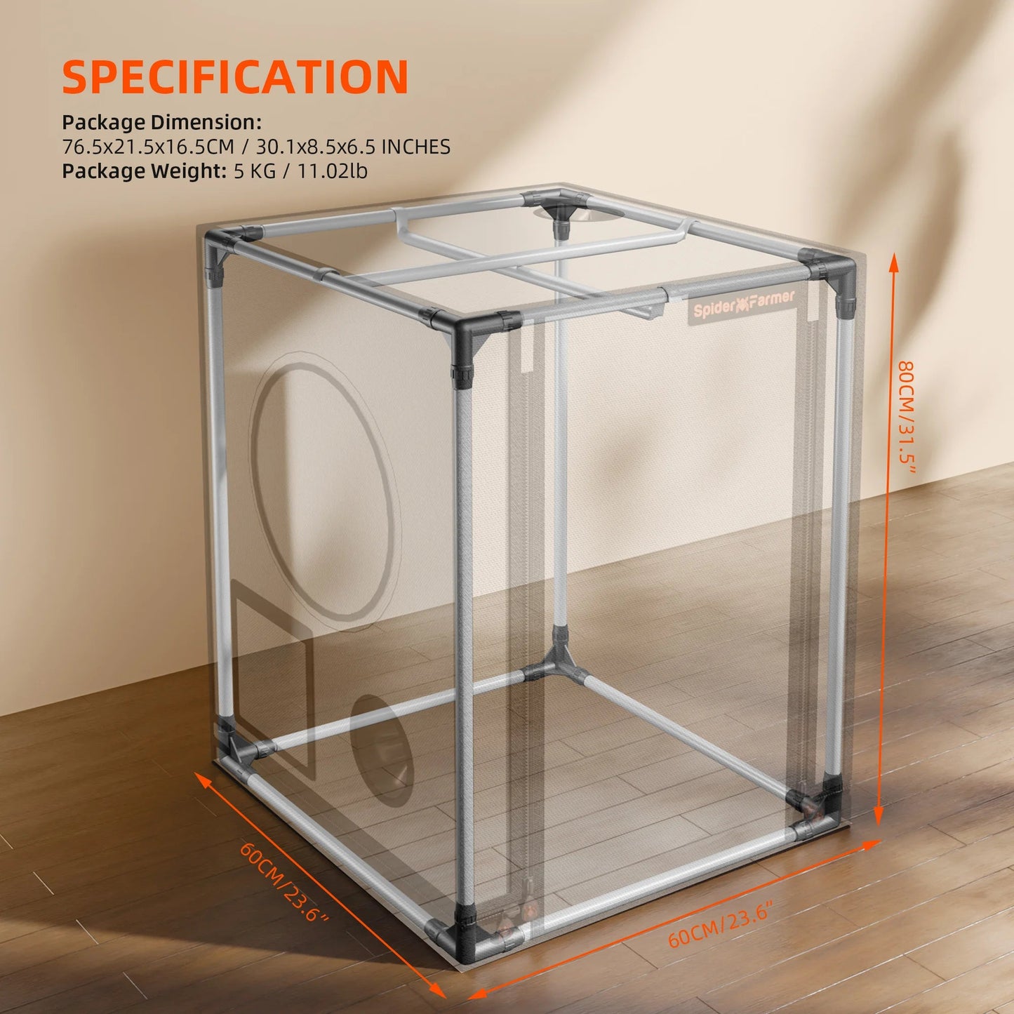 [NOUVEAUTÉ 2025] Spider Farmer 60x60x80cm Mini tente de culture intérieure 2000D Oxford Cloth High Reflective Cloning Growzelt Seedling Vegetable Grow Box SPIDER FARMER