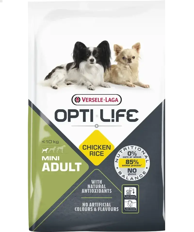 Adult Mini - petits chiens adultes - Poulet 2,5kg - Opti Life - BIRD SHOP ORNITHOLOGIE LUXEMBOURG S.A.R.L-S