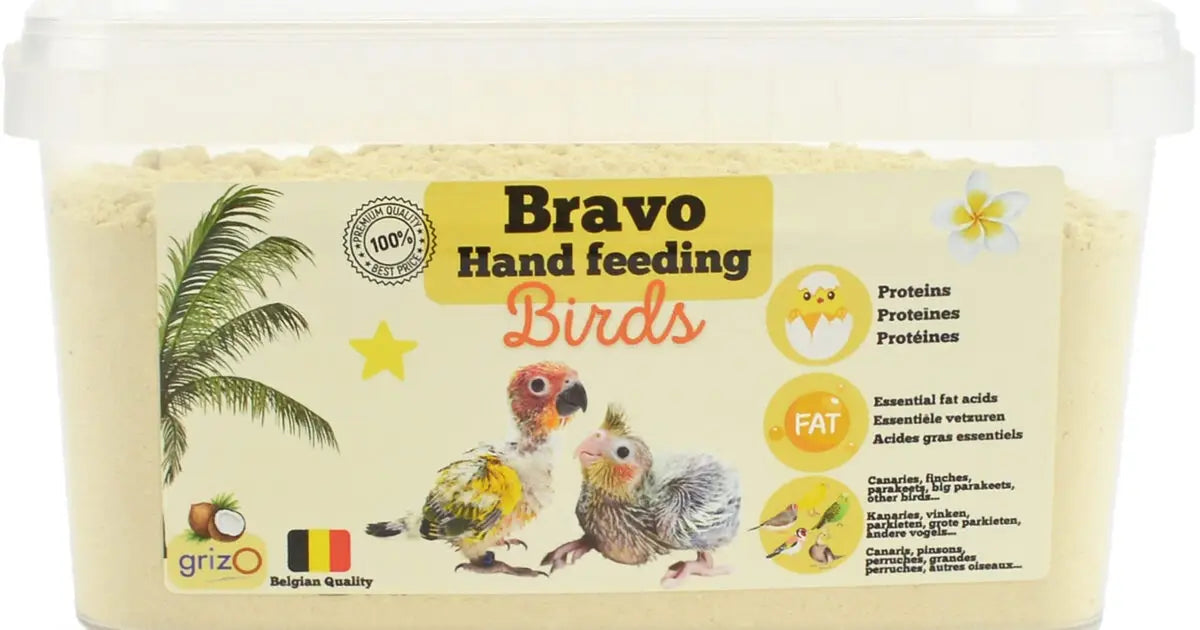 Aliment d’Élevage à la Main pour Oisillons 800gr - Bravo GRIZO