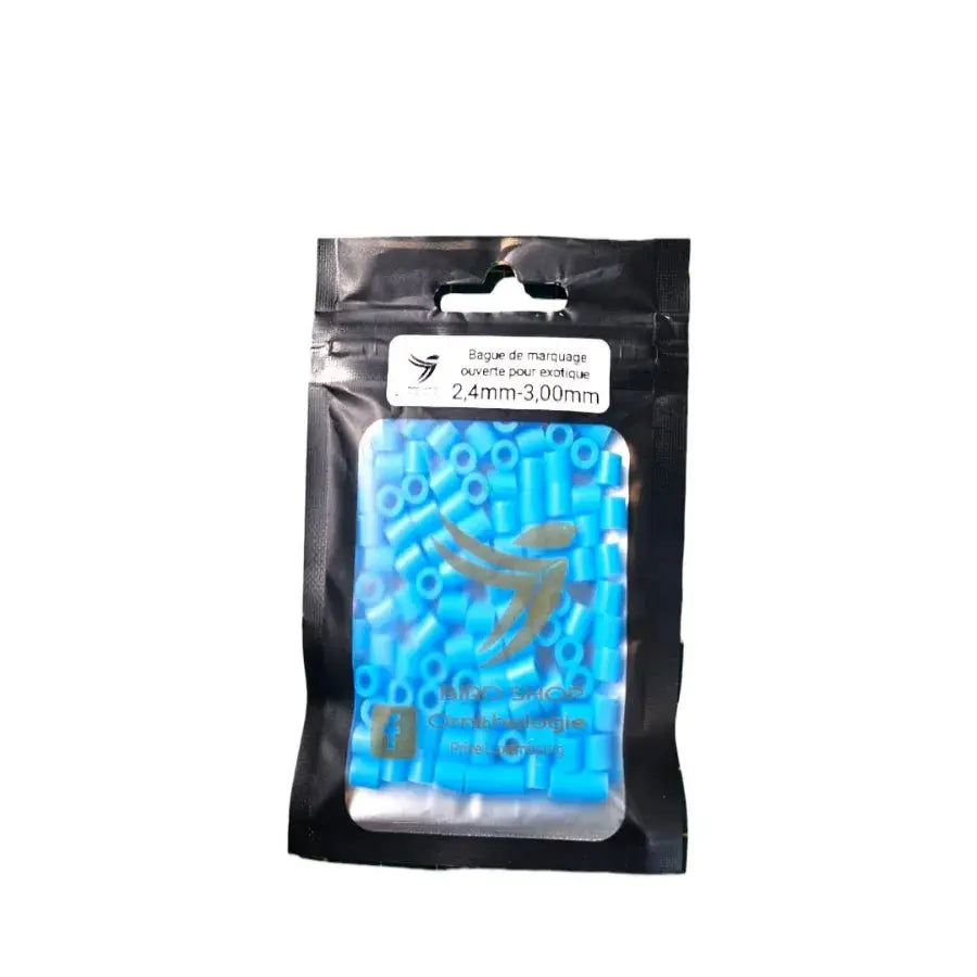 Bague de marquage ouverte pour exotique 2,4mm-3,00mm / 100 pcs par paquet - BIRD SHOP ORNITHOLOGIE LUXEMBOURG S.A.R.L-S