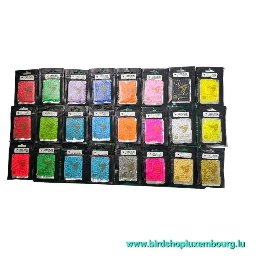 Bague de marquage ouverte pour exotique 2,4mm-3,00mm / 100 pcs par paquet - BIRD SHOP ORNITHOLOGIE LUXEMBOURG S.A.R.L-S