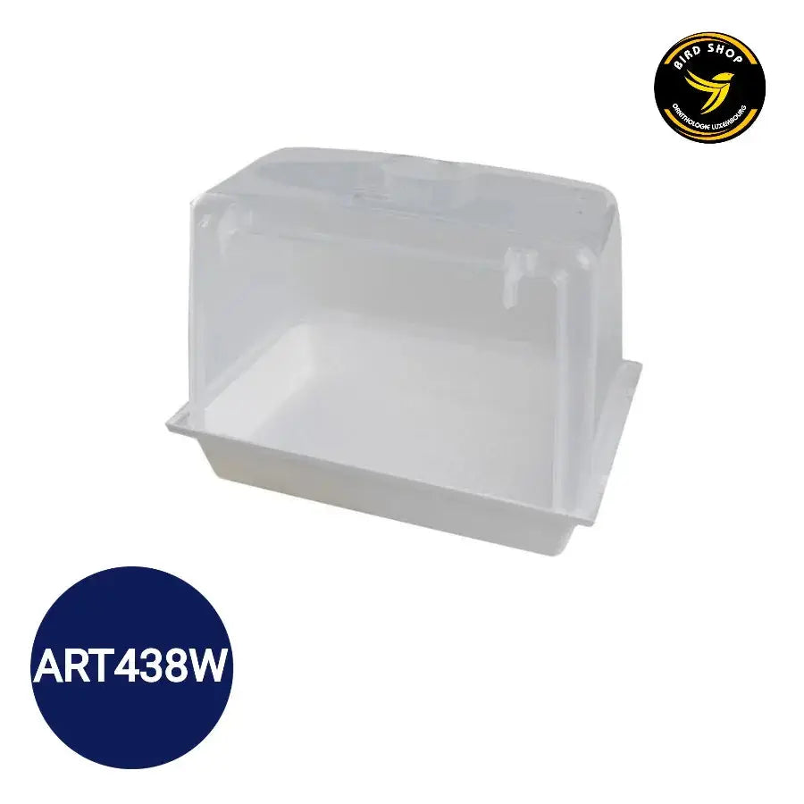 Baignoire Blanche Como - 24,5x18x18,5cm - 2GR - BIRD SHOP ORNITHOLOGIE LUXEMBOURG S.A.R.L-S