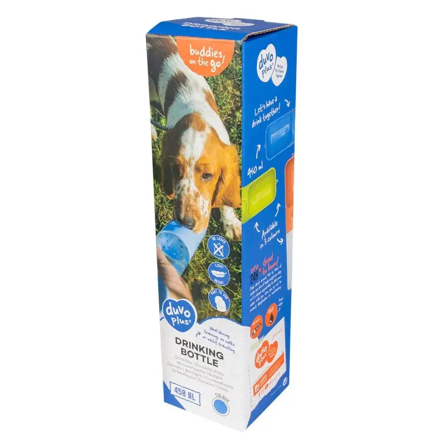 Bouteille d'eau bleu 450ml - 28,5x6,5x6,5 - BIRD SHOP ORNITHOLOGIE LUXEMBOURG S.A.R.L-S