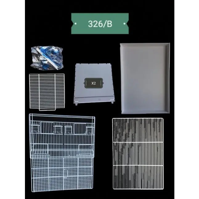 Cage d'élevage pliable 58x30x39h cm     2GR           ART326/B 2GR