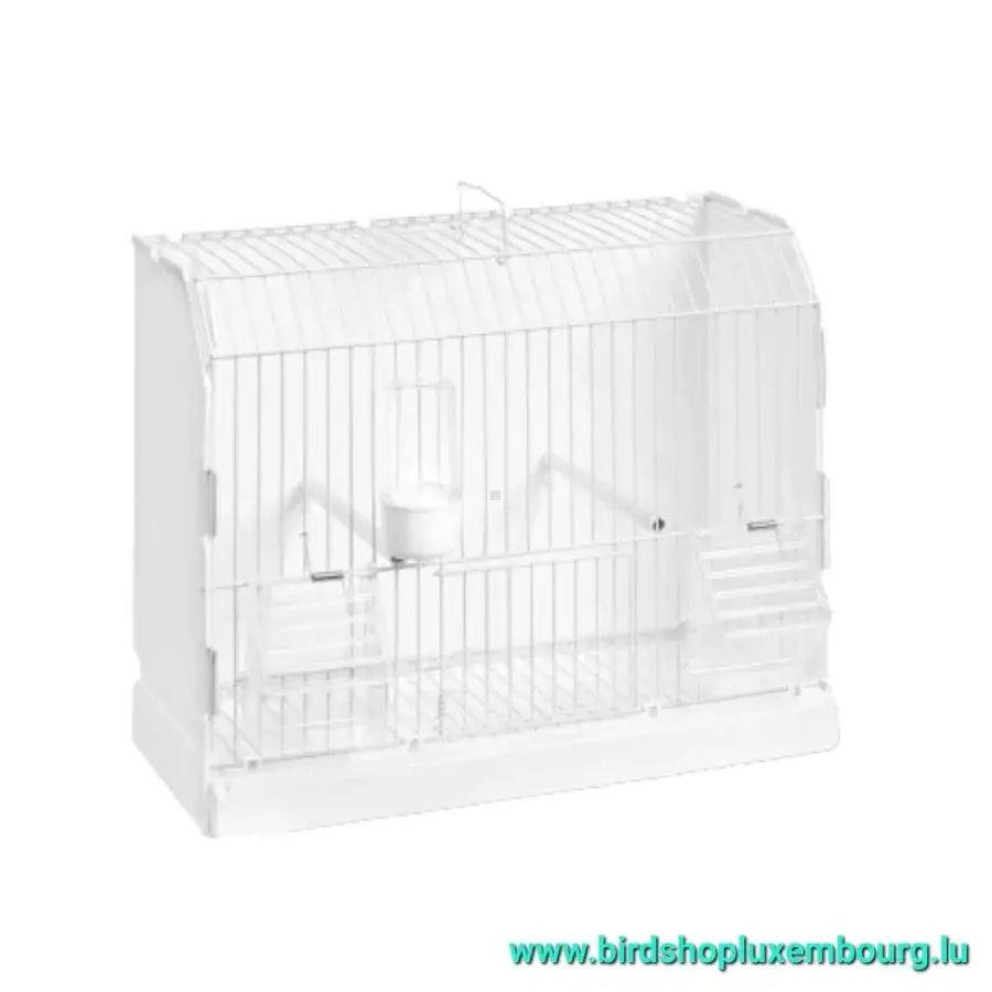 Cage de préparation oiseaux 2GR blanche, solide et démontable pour canaris et oiseaux exotiques