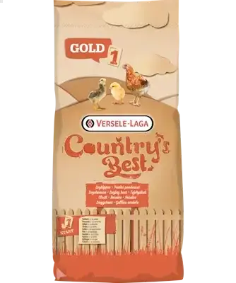 Country's Best GOLD 1 Mash 20kg - Farine démarrage, 10 premières semaines, avec coccidiostatique - BIRD SHOP ORNITHOLOGIE LUXEMBOURG S.A.R.L-S