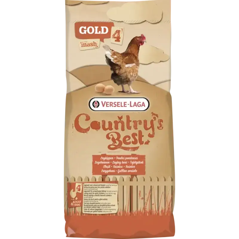 Country's Best GOLD 4 RED Mash 20kg-Farine de ponte pour une teinte rougeâtre du jaune d'oeuf - BIRD SHOP ORNITHOLOGIE LUXEMBOURG S.A.R.L-S