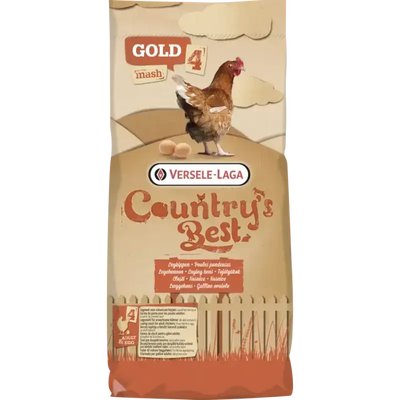 Country's Best GOLD 4 RED Mash 20kg-Farine de ponte pour une teinte rougeâtre du jaune d'oeuf - BIRD SHOP ORNITHOLOGIE LUXEMBOURG S.A.R.L-S