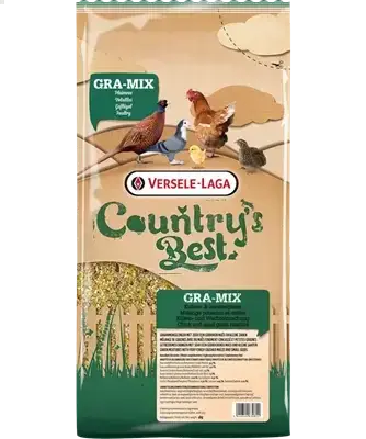 Country's Best GRA-MIX Mélange Poules 20kg - Mélange de céréales avec du maïs entier et graines de tournesol - BIRD SHOP ORNITHOLOGIE LUXEMBOURG S.A.R.L-S