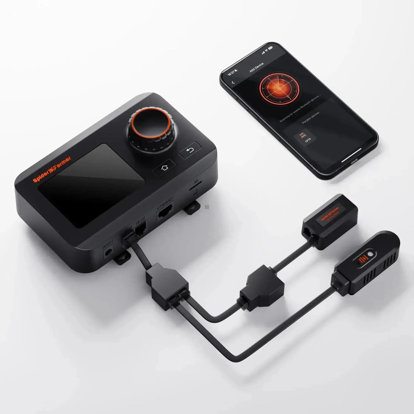 Ensemble de contrôleurs climatiques Spider Farmer GGS - Surveillance de la température, de l'humidité et du VPD, synchronisation, données historiques, Bluetooth et WiFi pour un contrôle climatique optimisé - BIRD SHOP ORNITHOLOGIE LUXEMBOURG S.A.R.L-S