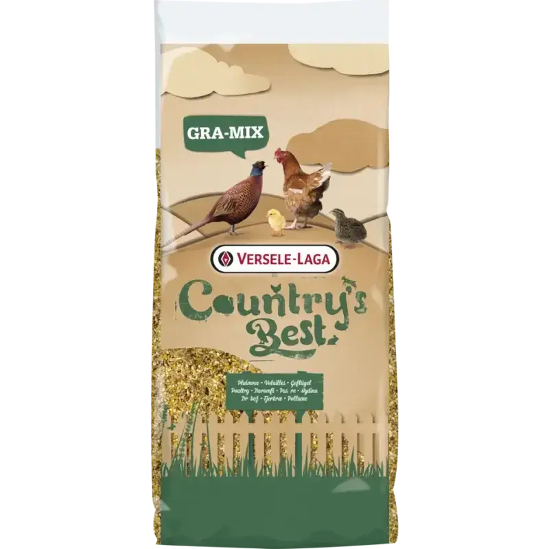 GRA-MIX Mélange Volaille + Grit 20kg - BIRD SHOP ORNITHOLOGIE LUXEMBOURG S.A.R.L-S