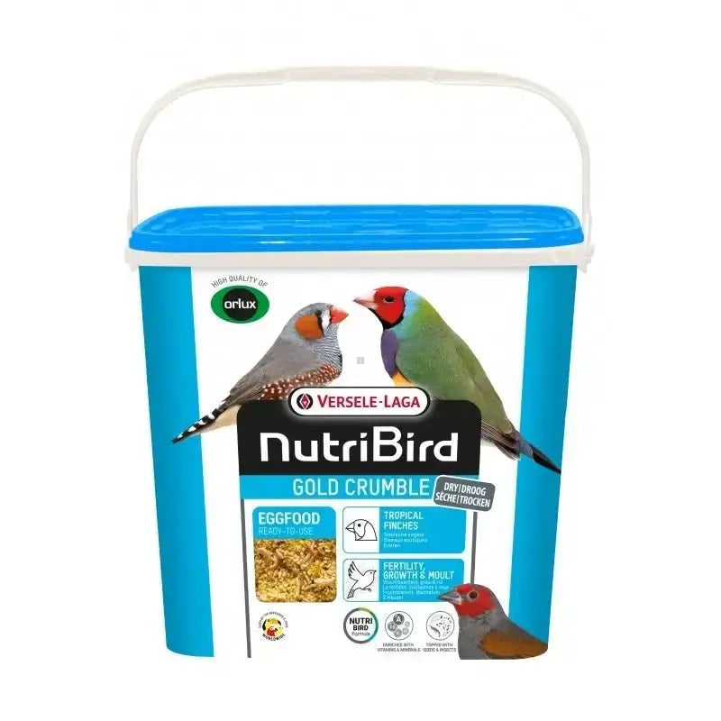 Gold Crumble Pâtée Sèche Oiseaux Exotiques - 4kg - NutriBird - BIRD SHOP ORNITHOLOGIE LUXEMBOURG S.A.R.L-S