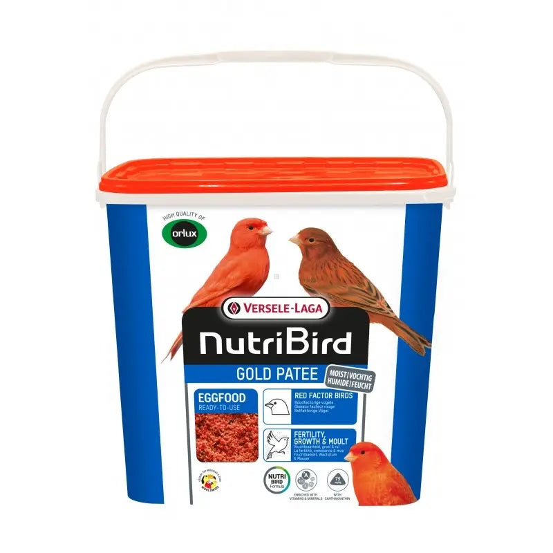 Gold Pâtée Humide Oiseaux Facteur Rouge - 5kg - NutriBird Versele-Laga