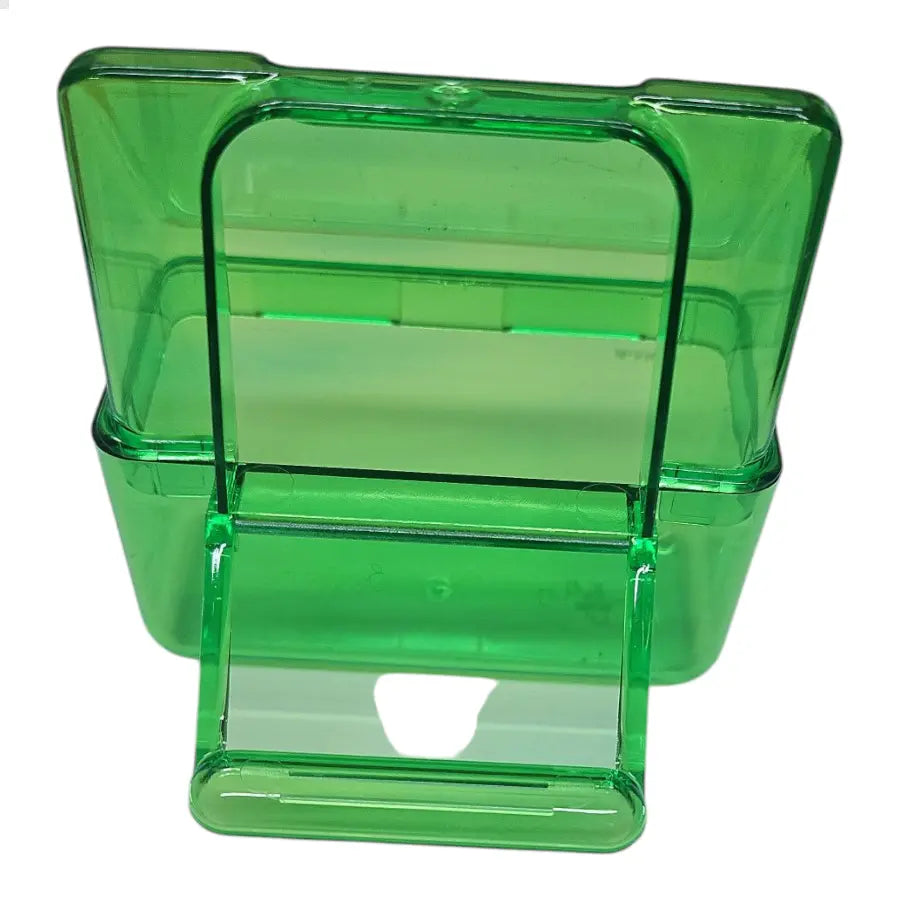 Le Mangeoire extérieur vert 2GR de 2-GR est un support de téléphone vert, pliable et transparent qui ajoute une ambiance extérieure à votre bureau tout en offrant une fonctionnalité pratique.