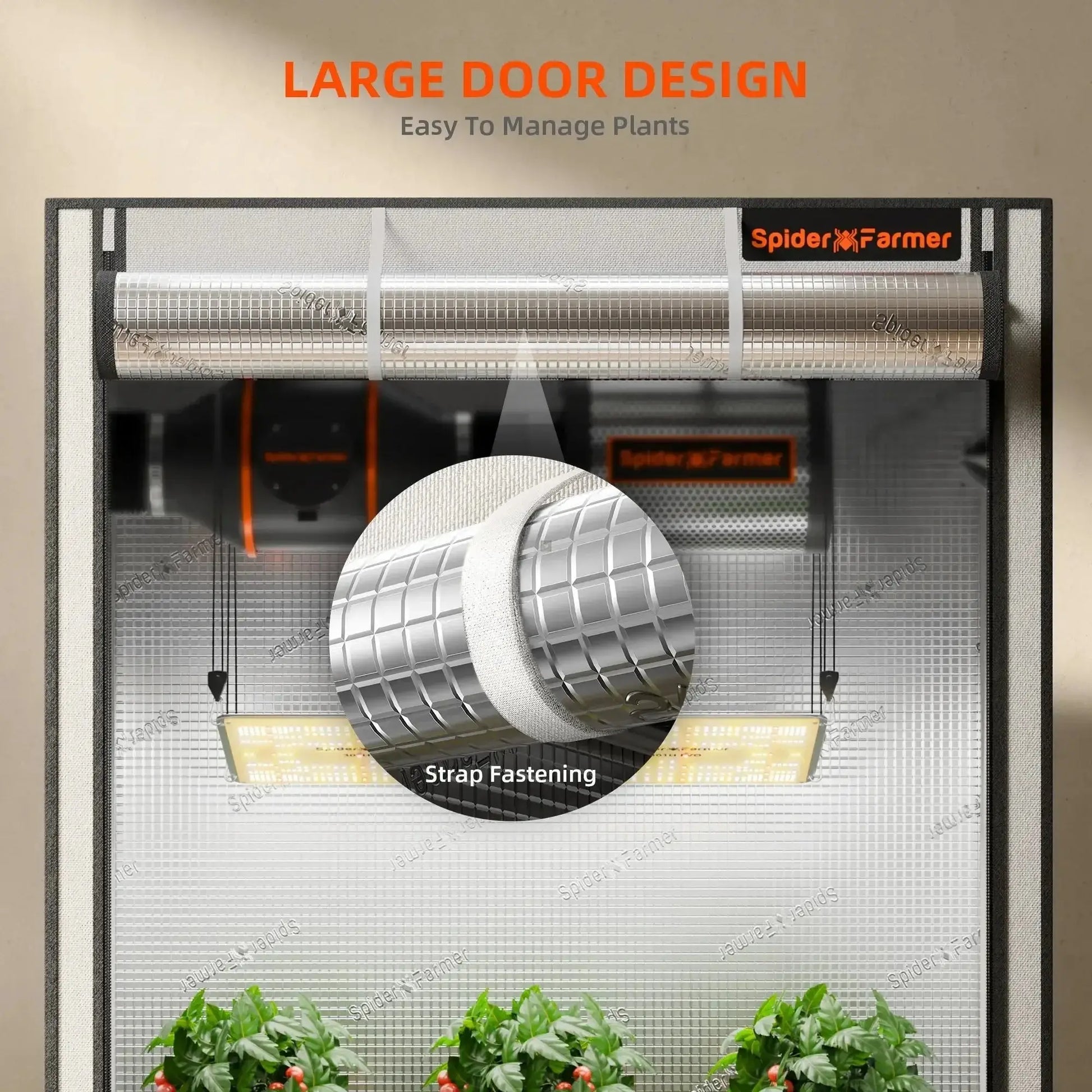 [NOUVEAUTÉ 2025] Spider Farmer 140x70x200cm Pro Tente de culture intérieure Growzelt 2000D Boîte de culture de plantes hautement réfléchissantes - BIRD SHOP ORNITHOLOGIE LUXEMBOURG S.A.R.L-S
