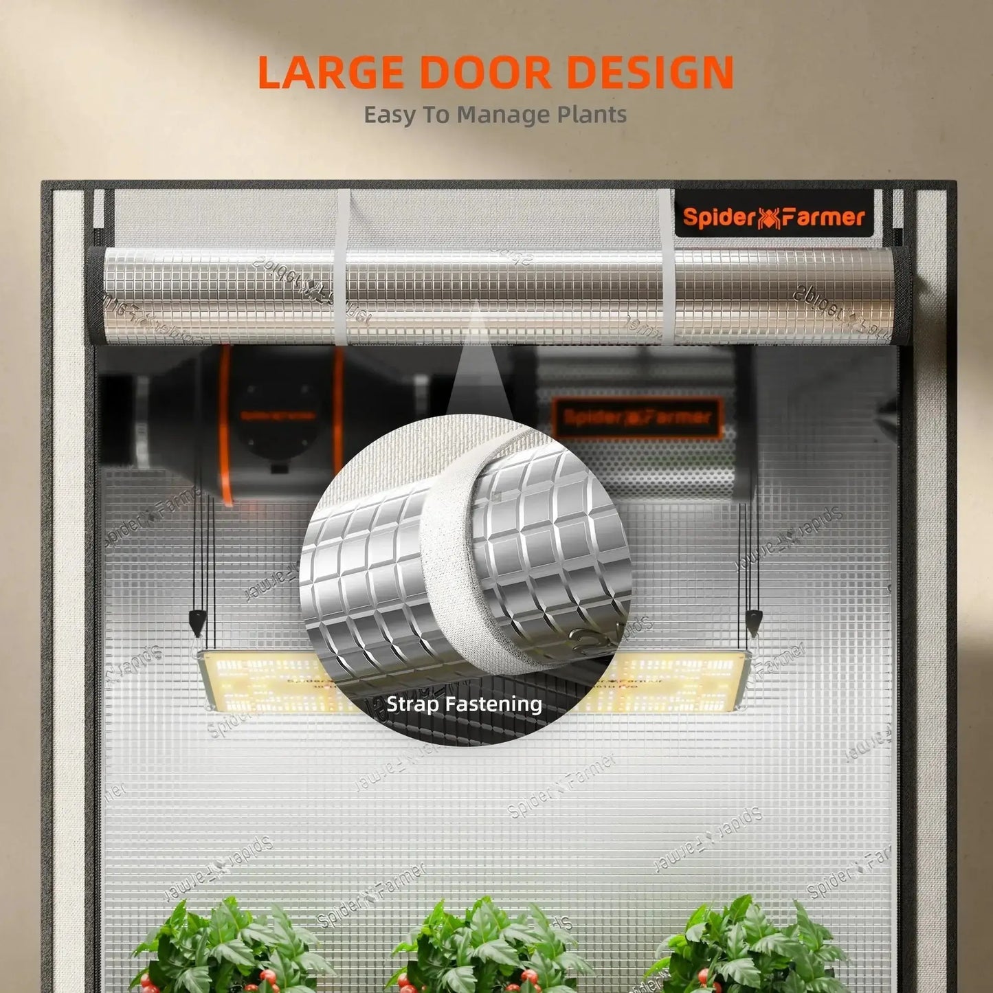 [NOUVEAUTÉ 2025] Spider Farmer 60x60x180cm Pro Tente de culture intérieure Growzelt 2000D Boîte de culture de plantes hautement réfléchissantes - BIRD SHOP ORNITHOLOGIE LUXEMBOURG S.A.R.L-S