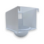 Nichoir en plastique blanc avec nid orange / beige / blanc