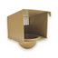 Nichoir en plastique blanc avec nid orange / beige / blanc