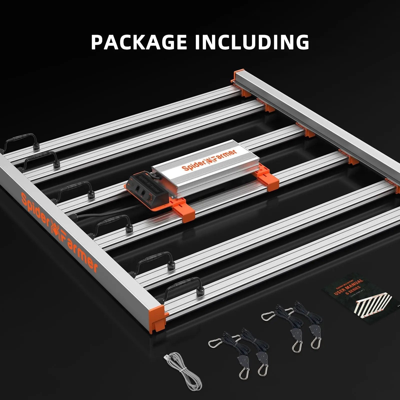 PRE-COMMANDE 2025 / 2025 Spider Farmer® Boîte de Culture Automatisée Set Complet – 120×120×200 cm pour 6 Plantes | G5000 480W SPIDER FARMER