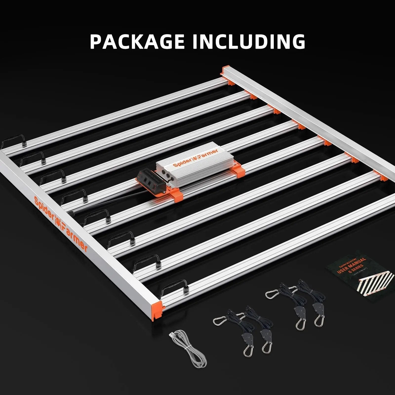 PRE-COMMANDE 2025 / 2025 Spider Farmer® Boîte de culture automatisée Set complet – 150×150×200 cm pour 9 plantes | G8600 800W SPIDER FARMER