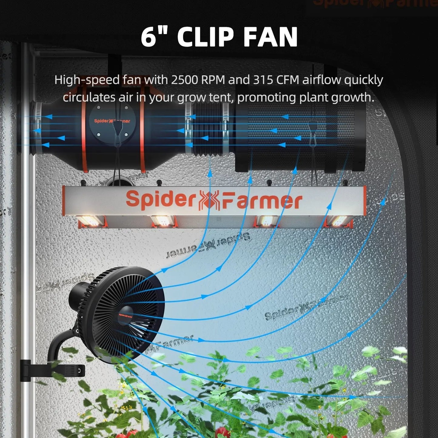 PRE - COMMANDE 2025 / Spider Farmer® 90x90x180cm Kit complet de tente de culture G3000 300W SPIDER FARMER