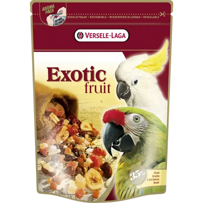 Prestige Premium Perroquets Exotic Fruit Mix 600gr-Mélange de graines, céréales & pièces de fruits pour perroquets - BIRD SHOP ORNITHOLOGIE LUXEMBOURG S.A.R.L-S