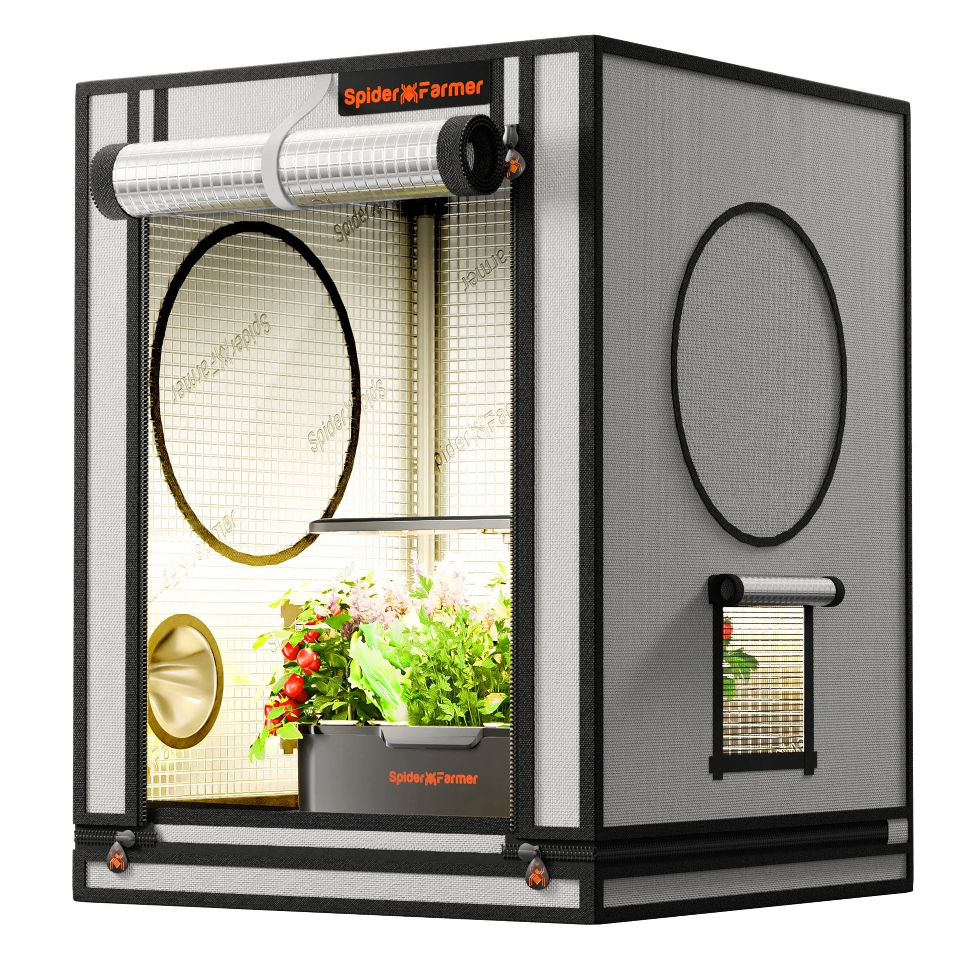 [NOUVEAUTÉ 2025] Spider Farmer 60x60x80cm Mini tente de culture intérieure 2000D Oxford Cloth High Reflective Cloning Growzelt Seedling Vegetable Grow Box SPIDER FARMER