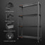 Spider Farmer® 3Bars Glow80 80W LED Grow Light And Metal Plant Stand with Plant Trays SPIDER FARMER