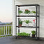 2025 Spider Farmer® SF600 growshelf Lumière de croissance LED d’intérieur et support de plante en métal avec plateaux de plantes SPIDER FARMER