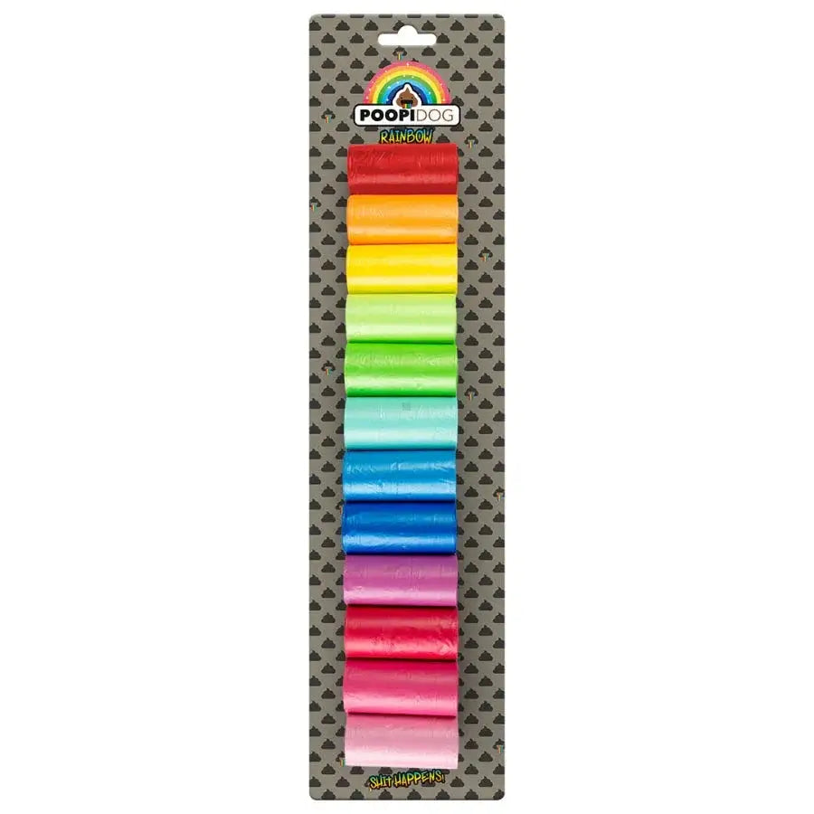 Sacs ramasse-crottes rainbow multicolore 12x - BIRD SHOP ORNITHOLOGIE LUXEMBOURG S.A.R.L-S