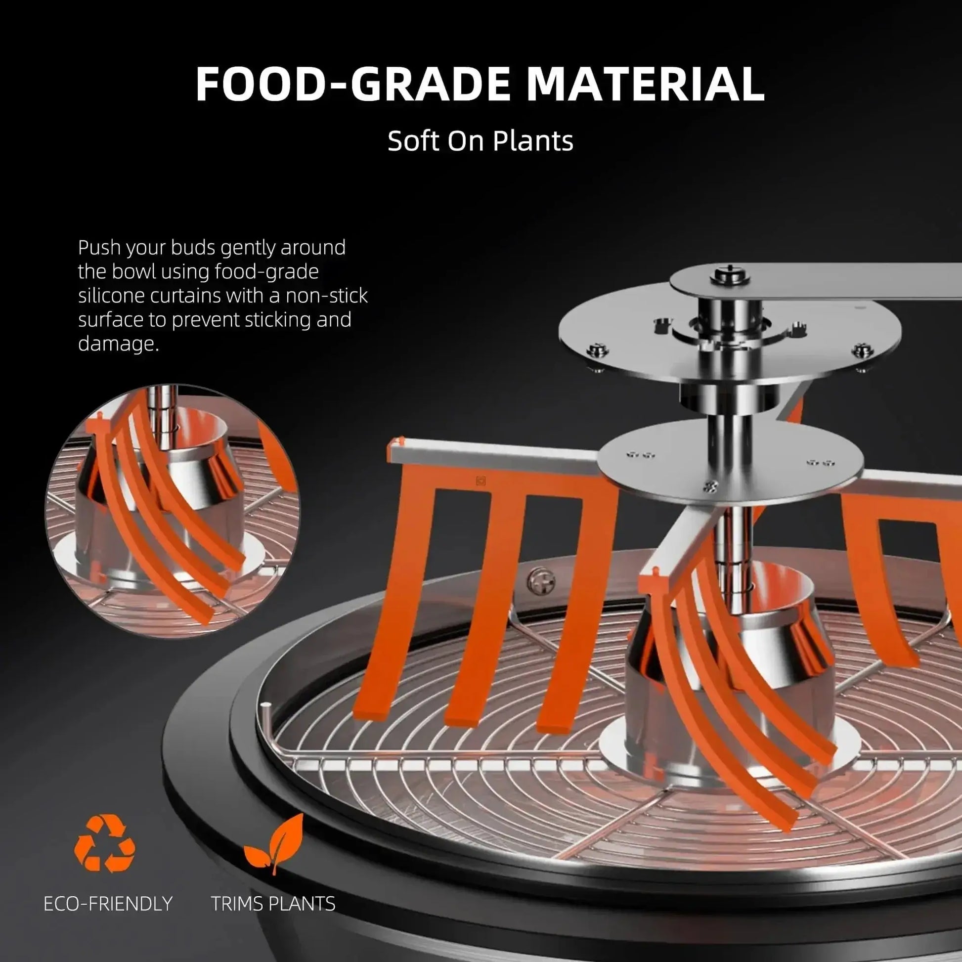 Spider Farmer 13" Coupe-bordures à bol de feuilles de bourgeons, Twist Spin Cut avec dôme de visibilité clair - BIRD SHOP ORNITHOLOGIE LUXEMBOURG S.A.R.L-S