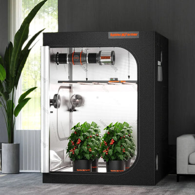 Spider Farmer 150x150x200cm tente de culture intérieure Grow Zelt Light Proof Green Box 1680D Salle de plantes hydroponique pour une croissance optimale des plantes et un contrôle du climat SPIDER FARMER