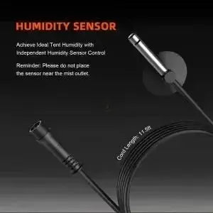 Spider Farmer 16L Humidificateur à vapeur fraîche à ultrasons avec sonde de température et d'humidité pour plantes Tente de culture intérieure - BIRD SHOP ORNITHOLOGIE LUXEMBOURG S.A.R.L-S