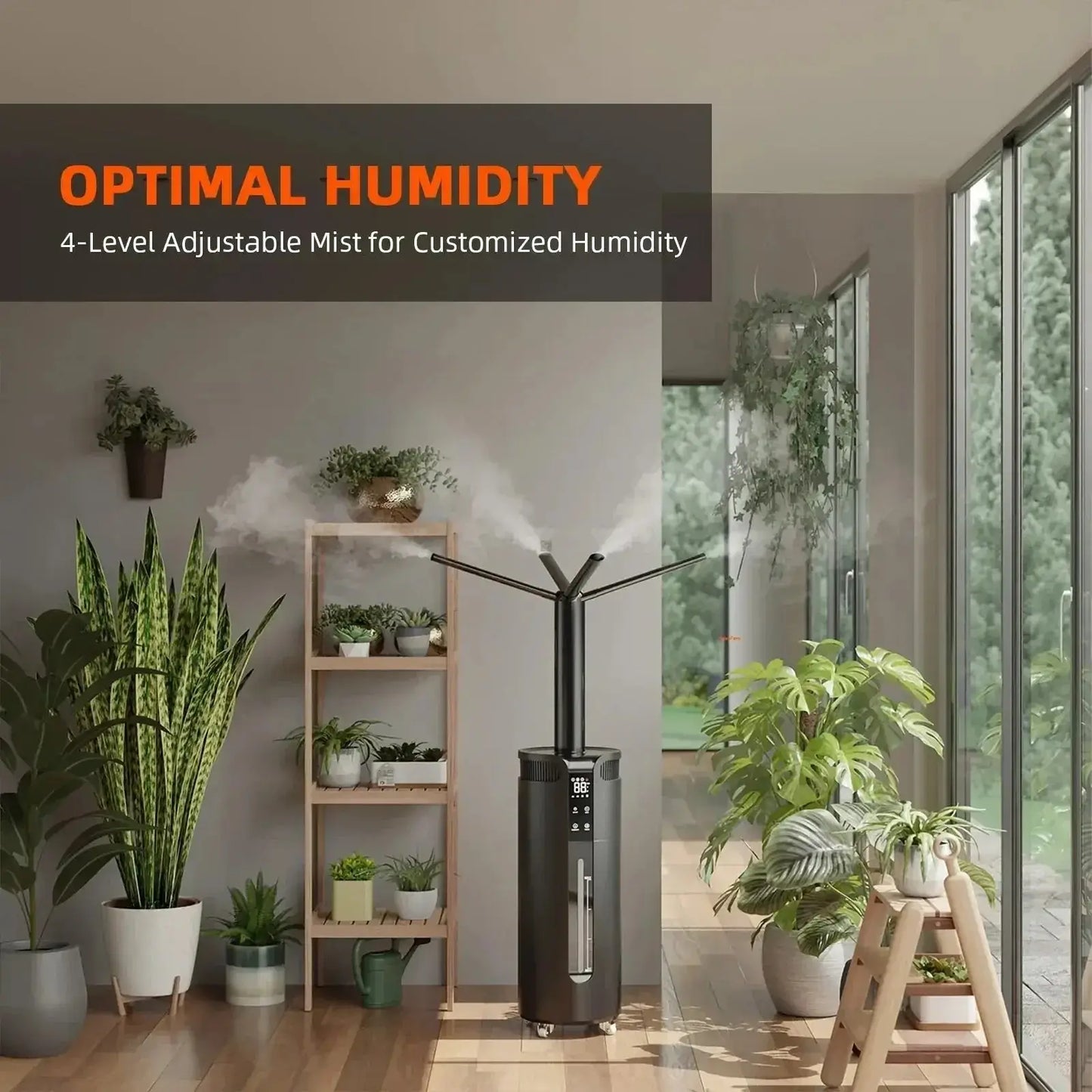 Spider Farmer 16L Humidificateur à vapeur fraîche à ultrasons avec sonde de température et d'humidité pour plantes Tente de culture intérieure - BIRD SHOP ORNITHOLOGIE LUXEMBOURG S.A.R.L-S