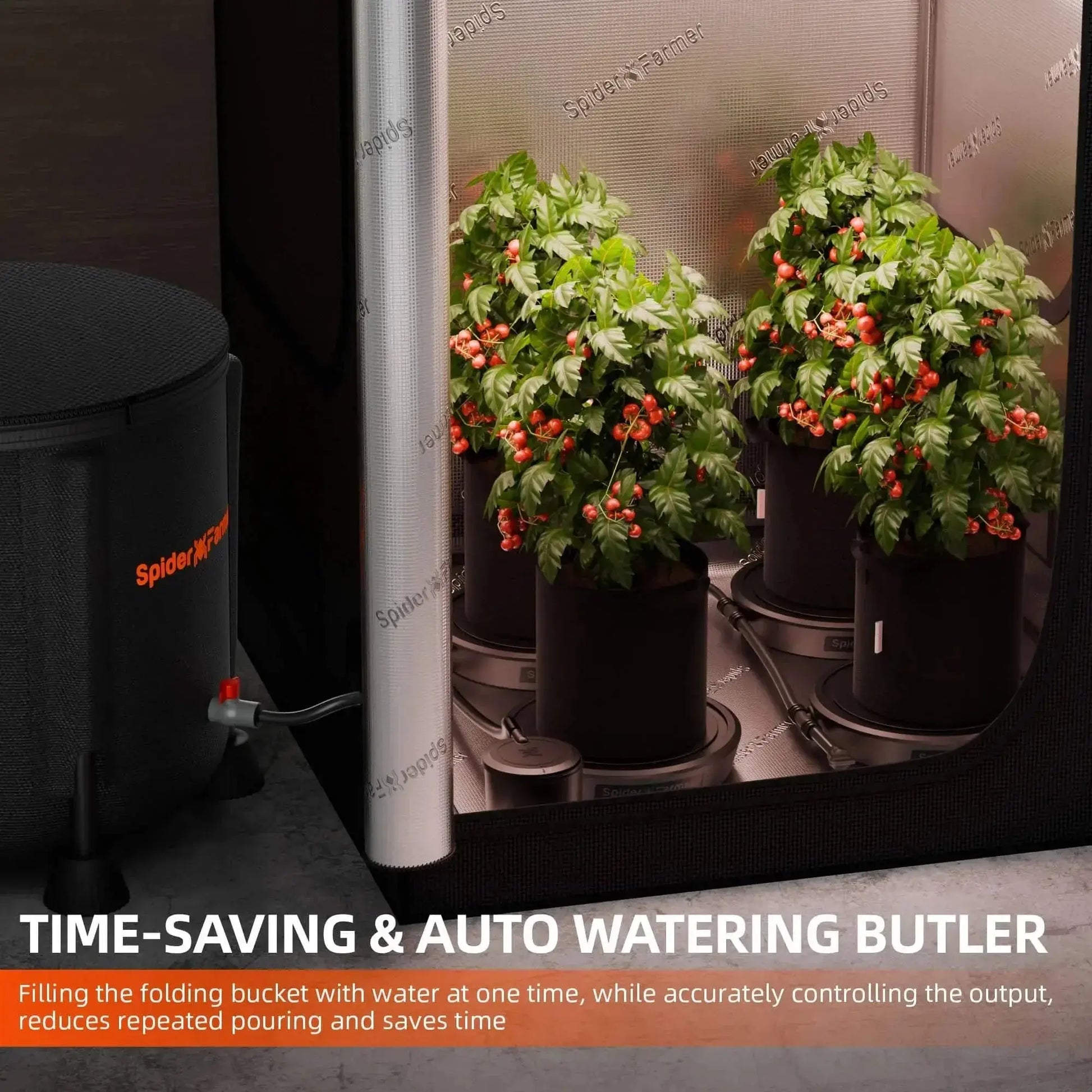 Spider Farmer 2 Pcs Kit de système d'arrosage automatique pour tentes de culture intérieures, serres - BIRD SHOP ORNITHOLOGIE LUXEMBOURG S.A.R.L-S