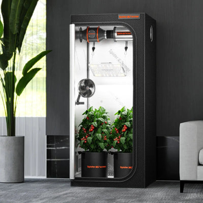 Spider Farmer 70x70x160cm Tente de culture Boîte de culture intérieure Grow Zelt 1680D Salle de culture hydroponique pour une croissance optimale des plantes et un contrôle du climat SPIDER FARMER