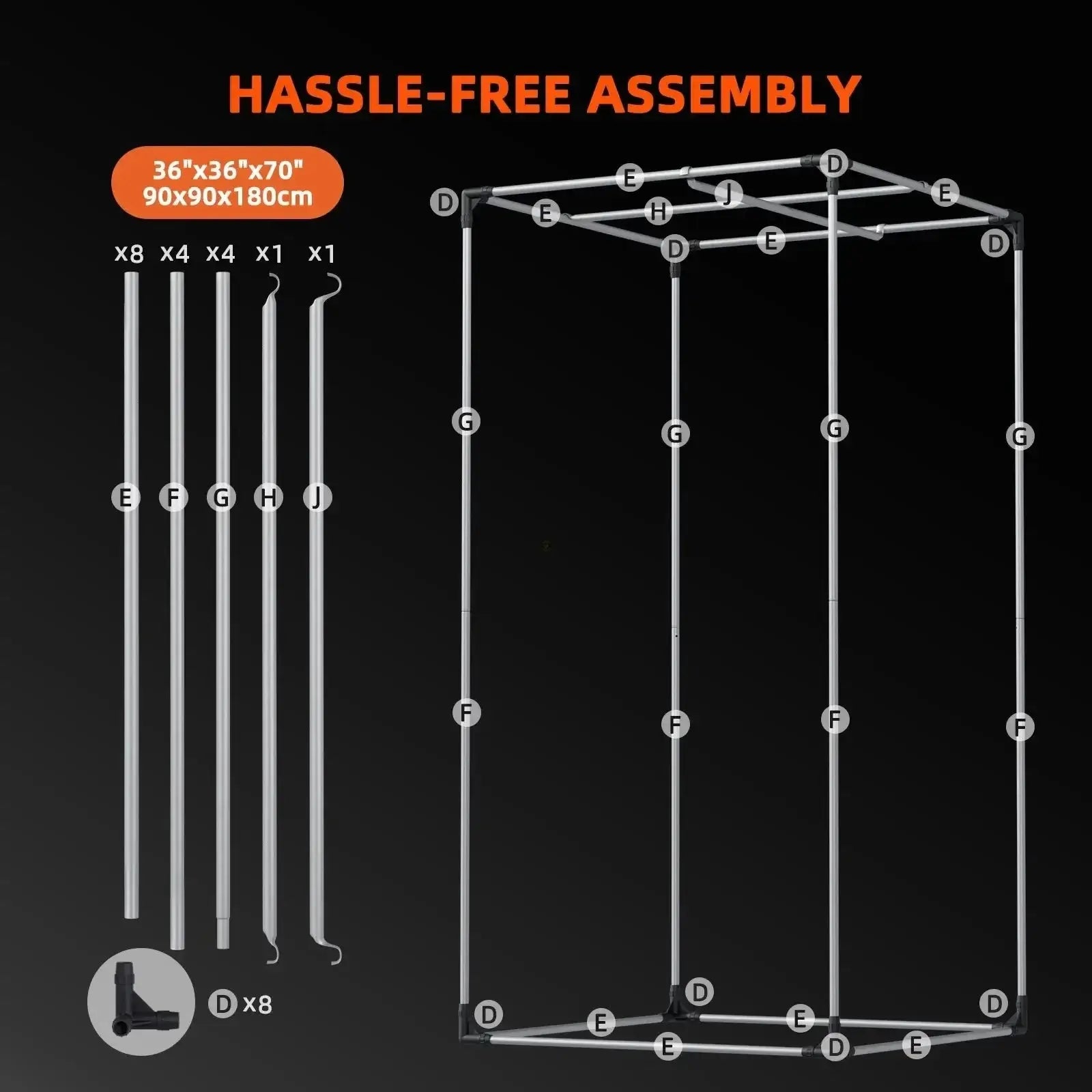 Spider Farmer 90x90x180cm Tente de culture intérieure 1680D - BIRD SHOP ORNITHOLOGIE LUXEMBOURG S.A.R.L-S