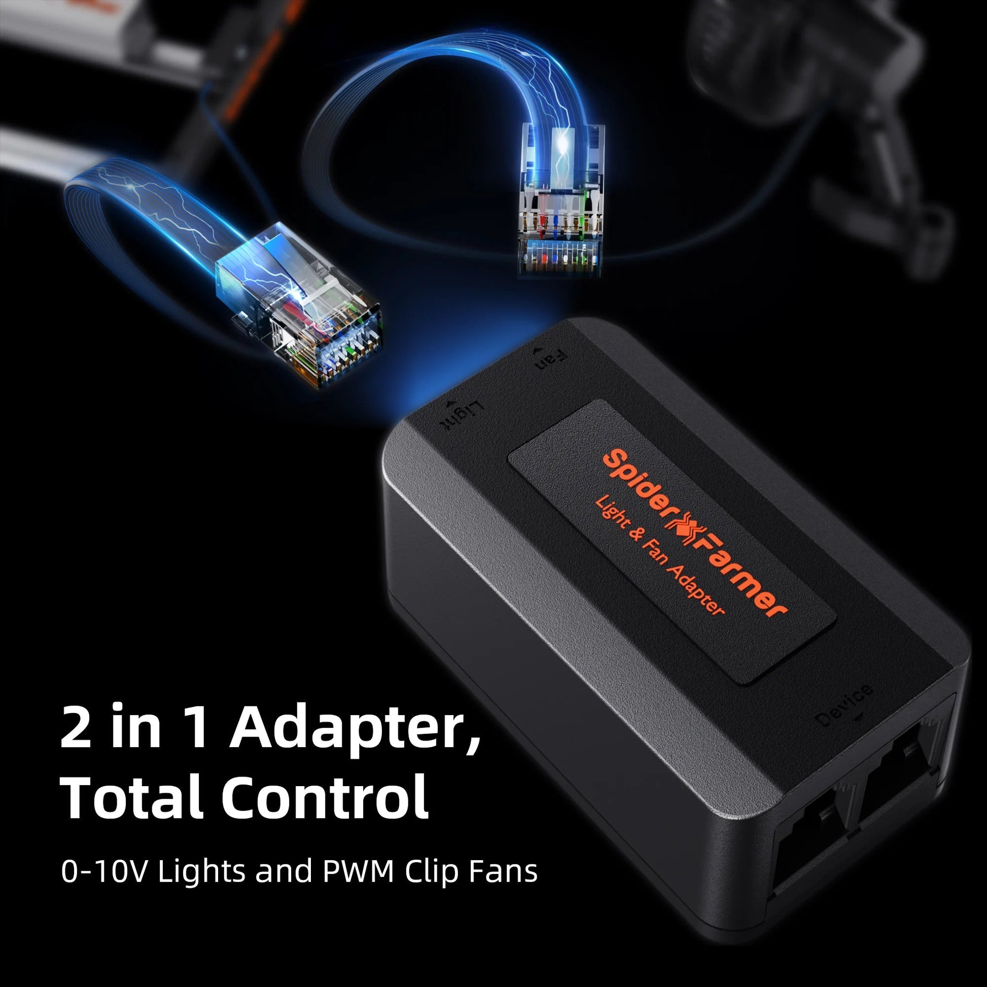 2025 Prise multiple Spider Farmer GGS AC10 avec 10 ports pour le contrôle climatique dans la tente de culture - avec mesure de la température, de l'humidité et du VPD, contrôle du temps, données historiques, Bluetooth et WiFi SPIDER FARMER