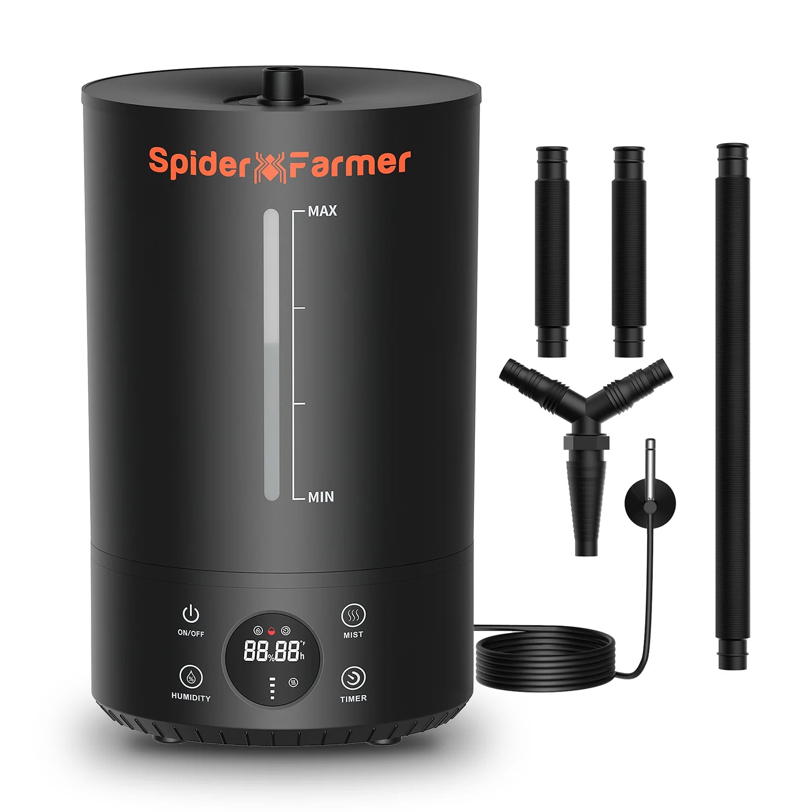 Spider Farmer 6L Cool Mist Humidificateur à ultrasons avec sonde de température et d’humidité pour plantes Tente de culture intérieure SPIDER FARMER