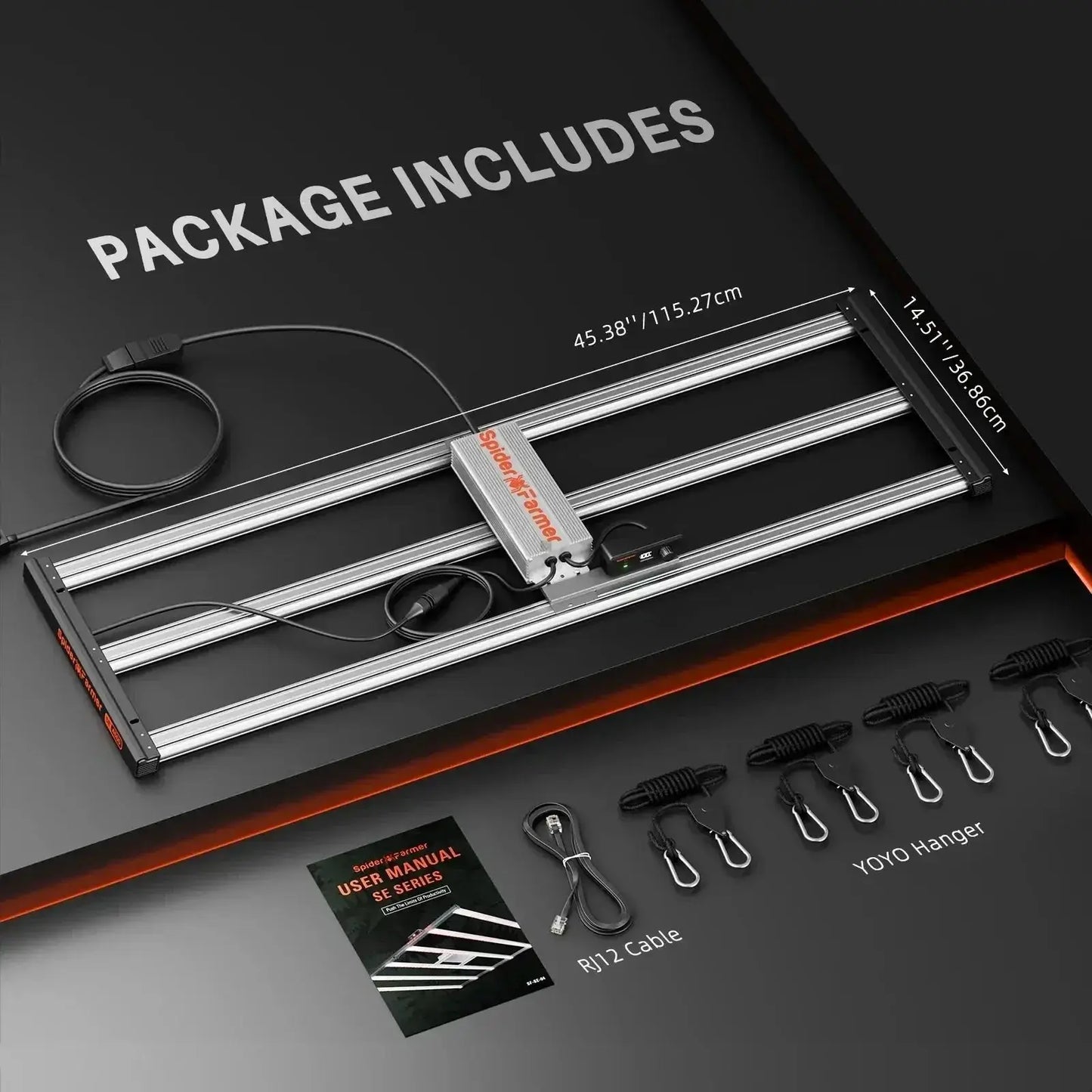 Spider Farmer SE4500 320W LED Grow Light Dimmable Samsung LM301H EVO Pflanzenlampe pour 70x140cm avec Bluetooth & WiFi Smart APP Control - BIRD SHOP ORNITHOLOGIE LUXEMBOURG S.A.R.L-S