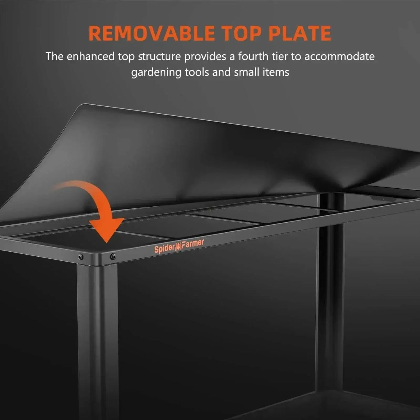 Spider Farmer® 3Bars Glow80 80W LED Grow Light And Metal Plant Stand with Plant Trays - BIRD SHOP ORNITHOLOGIE LUXEMBOURG S.A.R.L-S