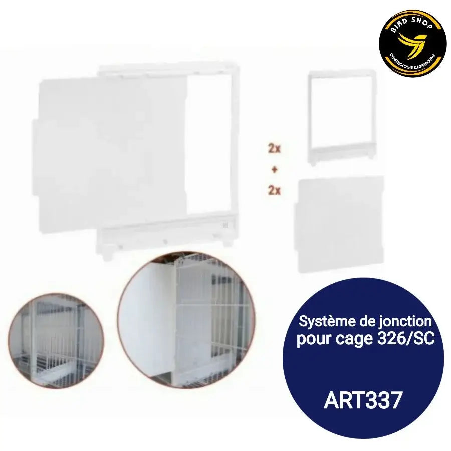 Système de jonction pour les cages de 58cm-2GR - BIRD SHOP ORNITHOLOGIE LUXEMBOURG S.A.R.L-S