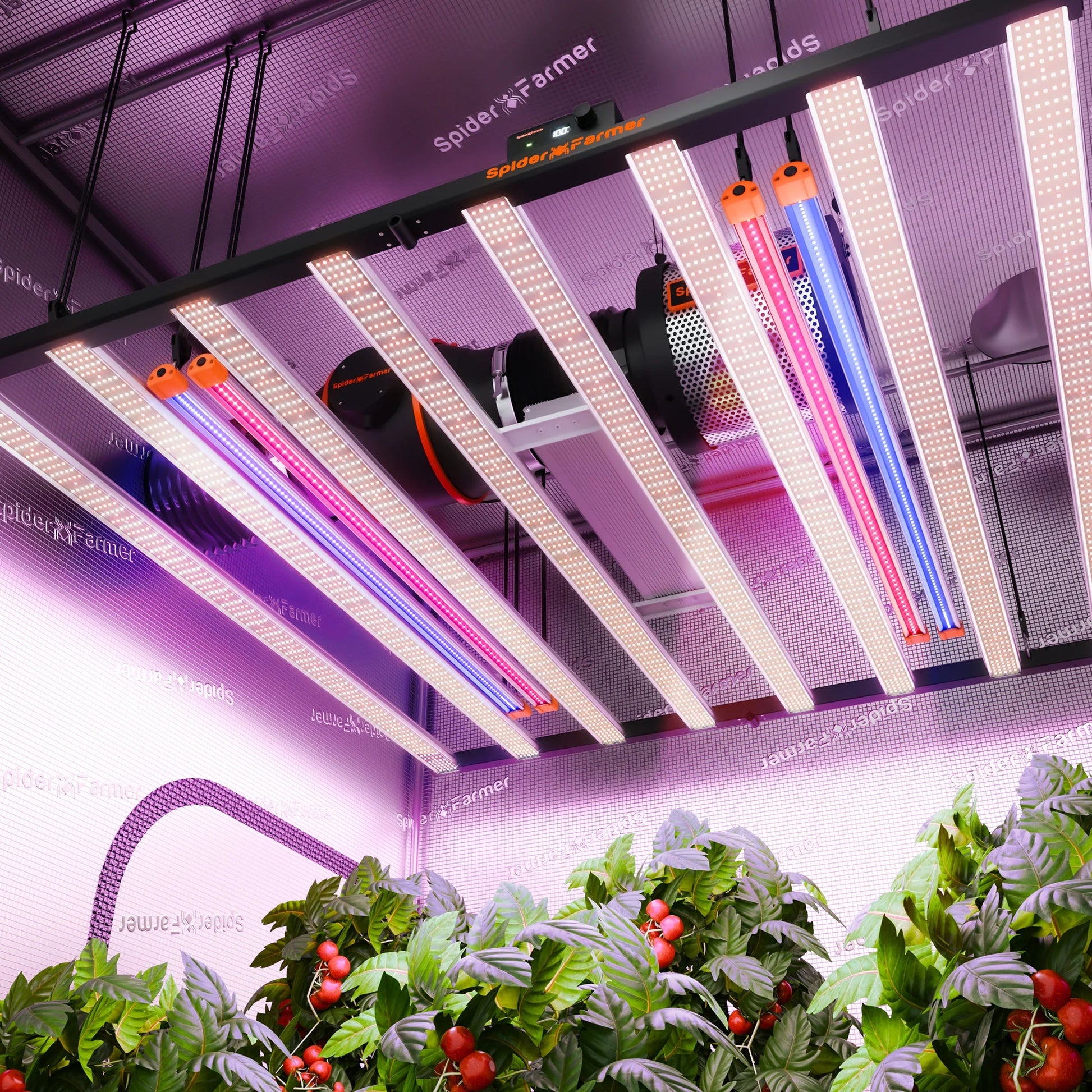 2025 Le plus récent ensemble de barres lumineuses LED Spider Farmer UV60 et IR30 (90cm) - Supplément UV et infrarouge amélioré pour les plantes SPIDER FARMER