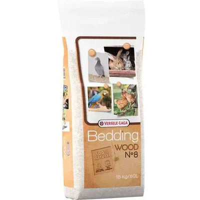 Wood Bedding n° 8 - 60l 15kg - Fond hygiéniques de rognures de hêtre broyées Versele-Laga